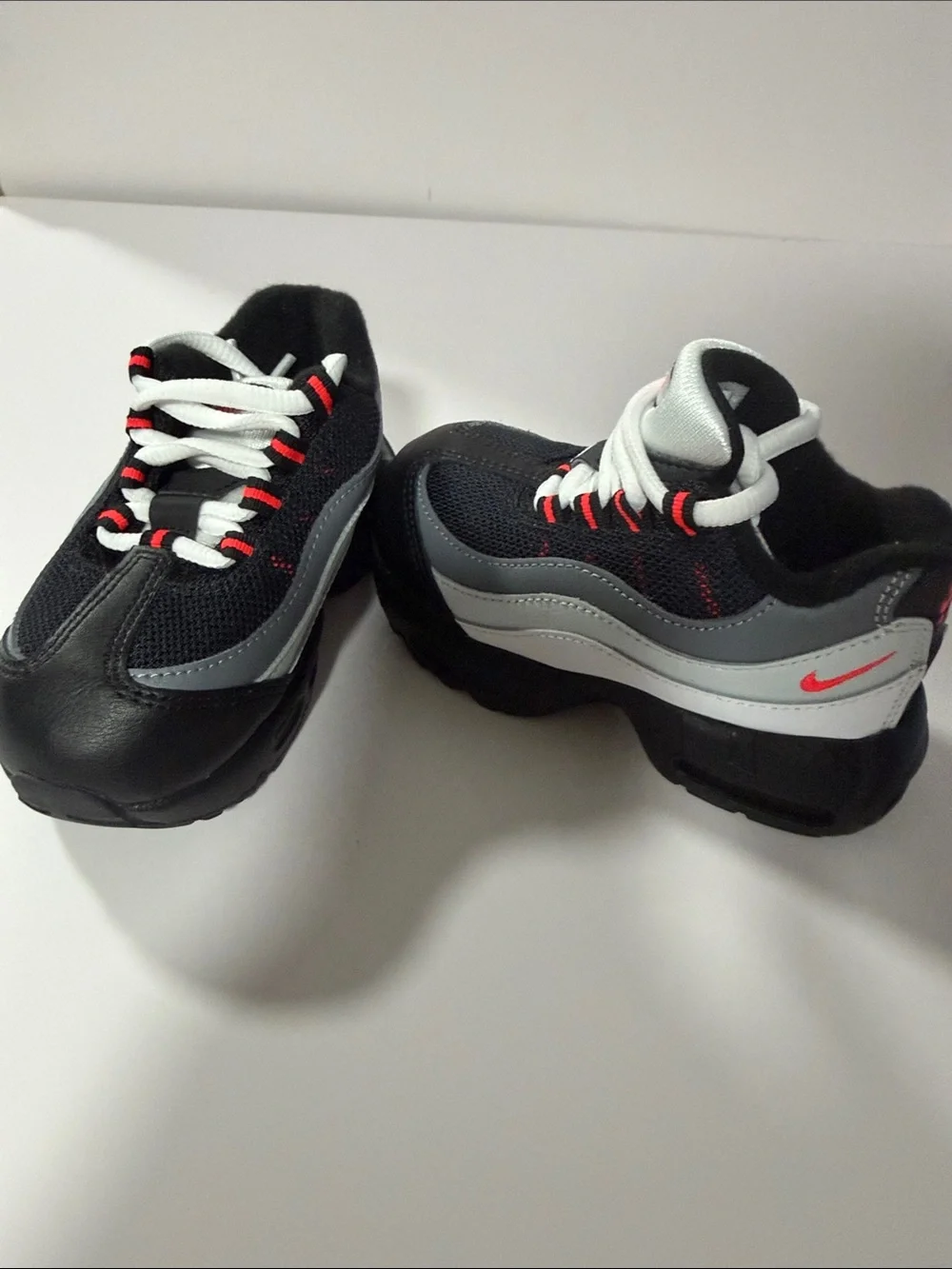 Nike Kids Black, White & Red Athletic Sneakers